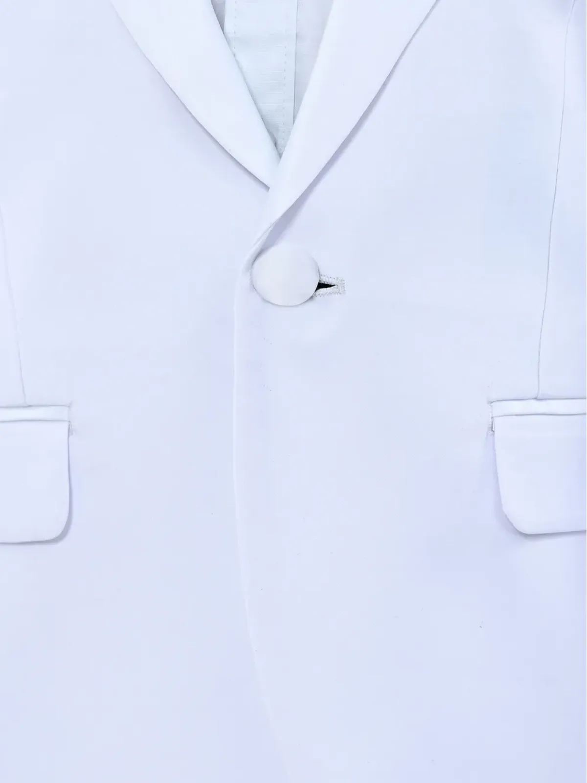 Moustache ホワイトのシングルブレストスーツ - 画像4