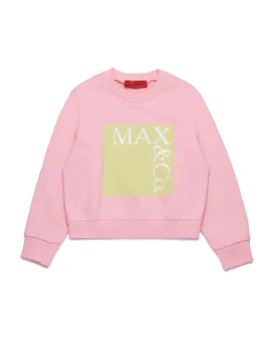 MAX&Co. Kids ロゴプリント クルーネック スウェット - サムネイル1