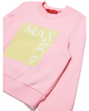 MAX&Co. Kids ロゴプリント クルーネック スウェット - サムネイル3
