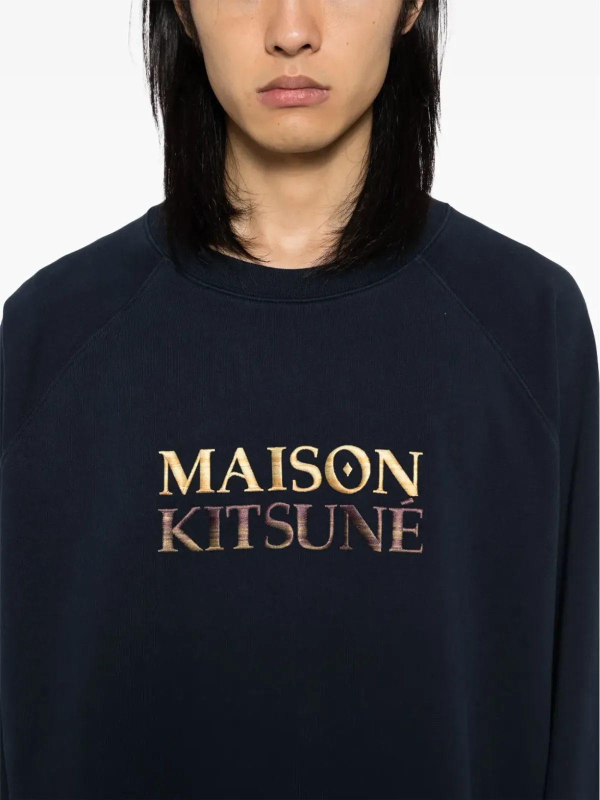 Maison Kitsuné 刺繍ロゴセーター - 画像5