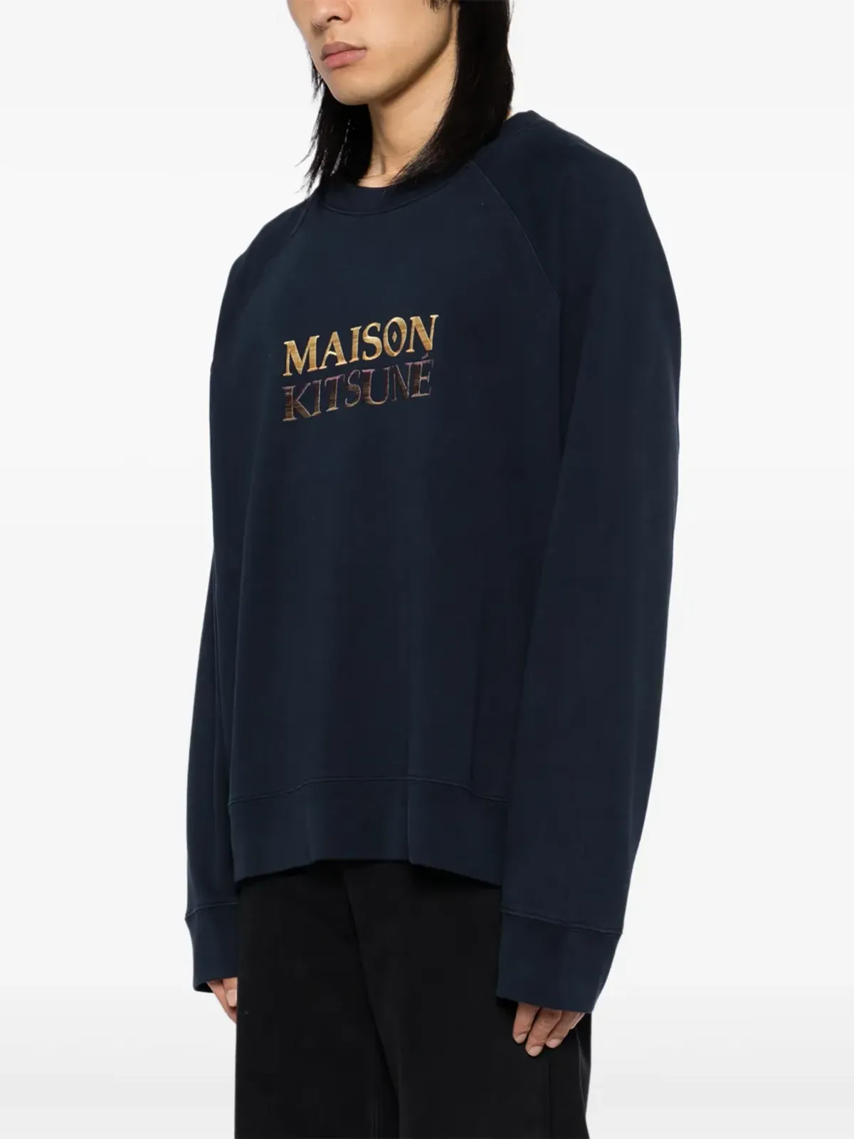 Maison Kitsuné 刺繍ロゴセーター - 画像3