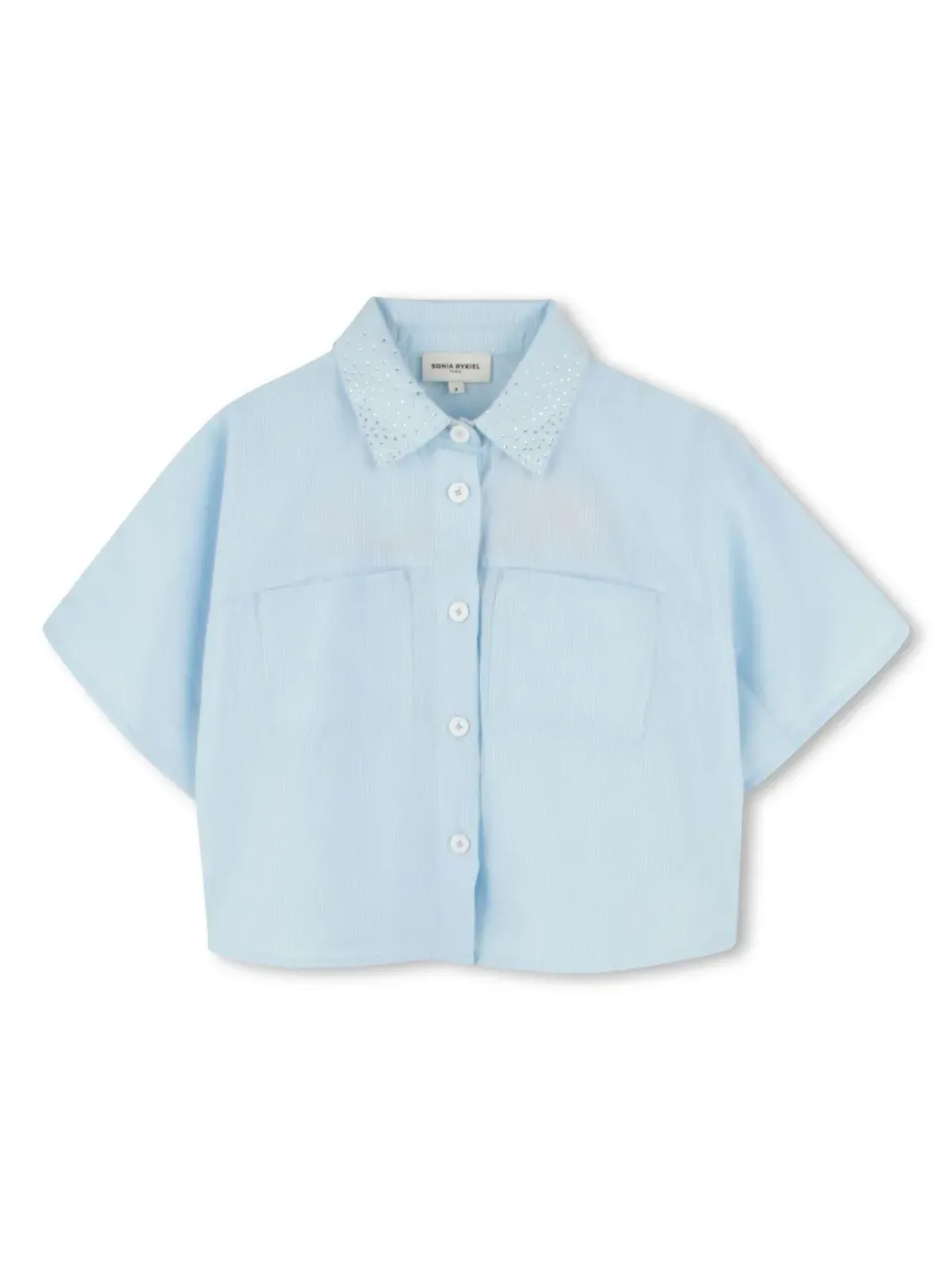 SONIA RYKIEL ENFANT ロゴ刺繍入り半袖シャツ - 画像1