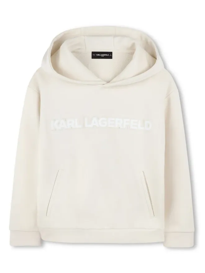 Karl Lagerfeld Kids Karl Lagerfeld Kids ロゴプリントフーディーの商品画像