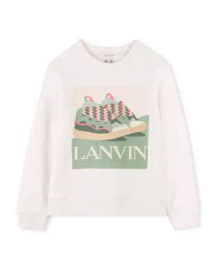 Lanvin Enfant curb-print スウェットシャツ - サムネイル1