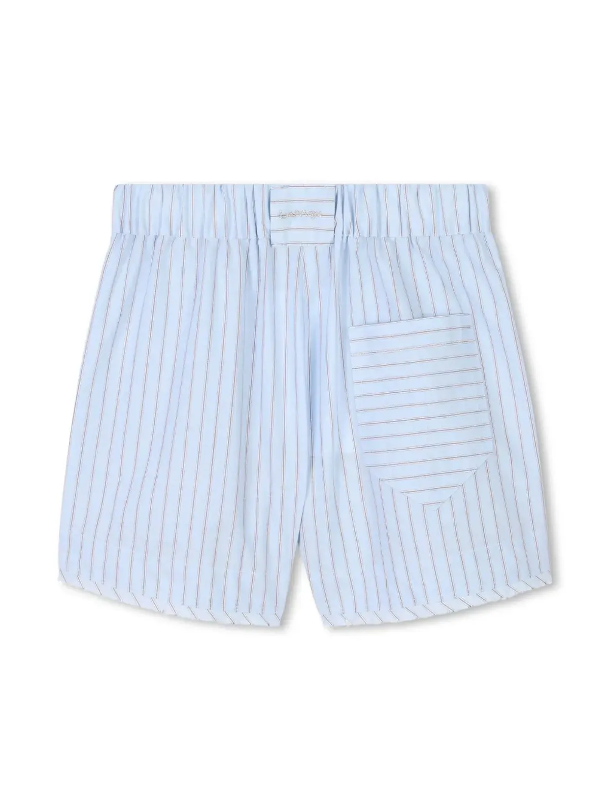 Lanvin Enfant ストライプ柄コットンシャツとショーツのセット - Blue - 画像5