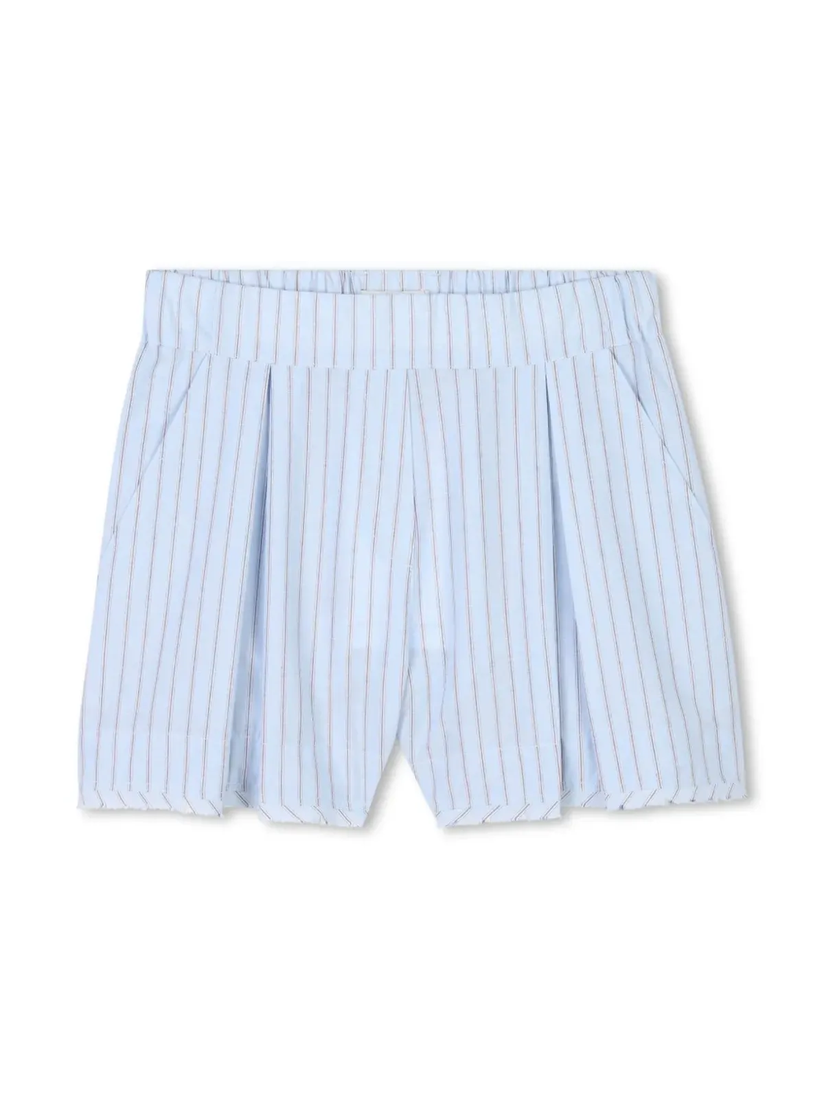 Lanvin Enfant ストライプ柄コットンシャツとショーツのセット - Blue - 画像3
