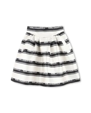 Karl Lagerfeld Kids ロゴジャカードスカート - サムネイル1