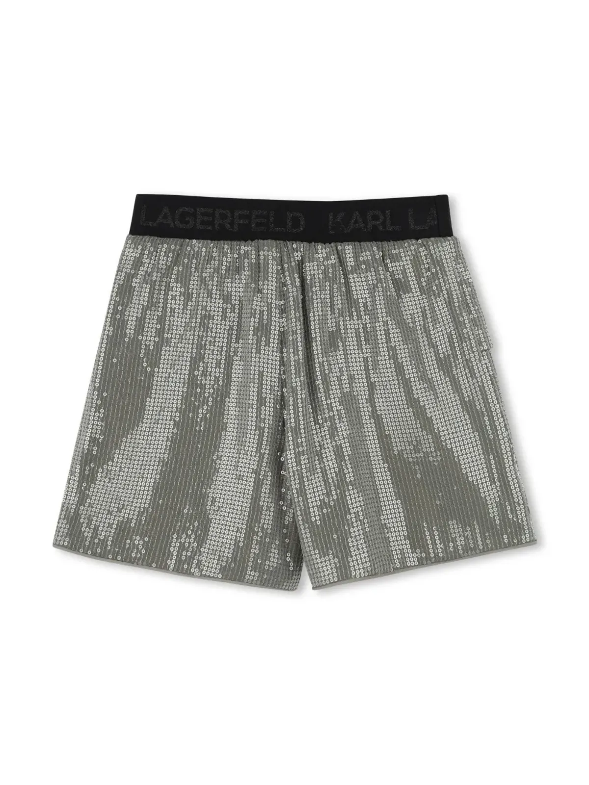 Karl Lagerfeld Kids スパンコール装飾ショーツ グリーン - 画像2