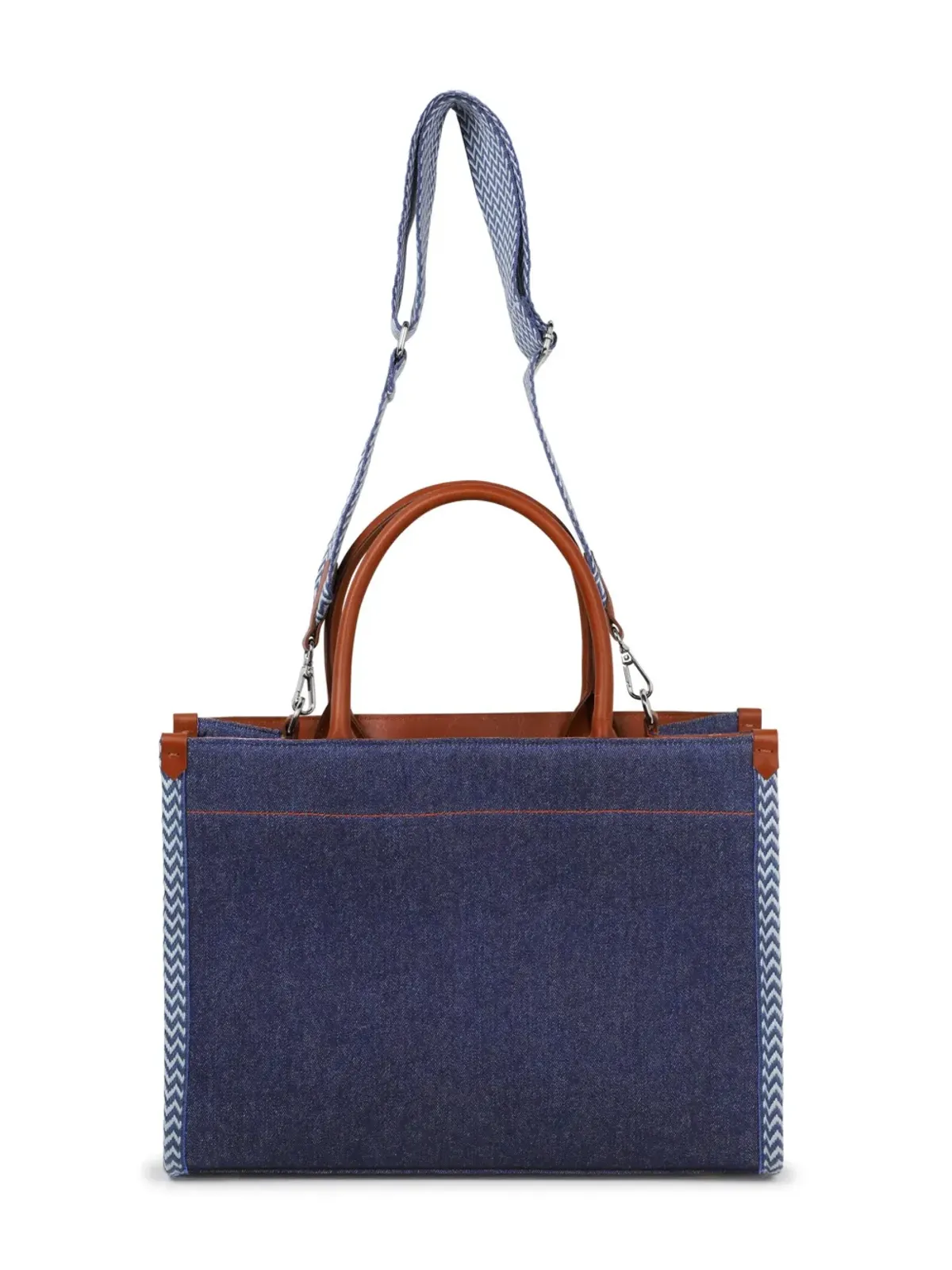 Lanvin Enfant logo-embroidered shoulder bag - Blue - 画像3