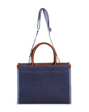 Lanvin Enfant logo-embroidered shoulder bag - Blue - サムネイル3