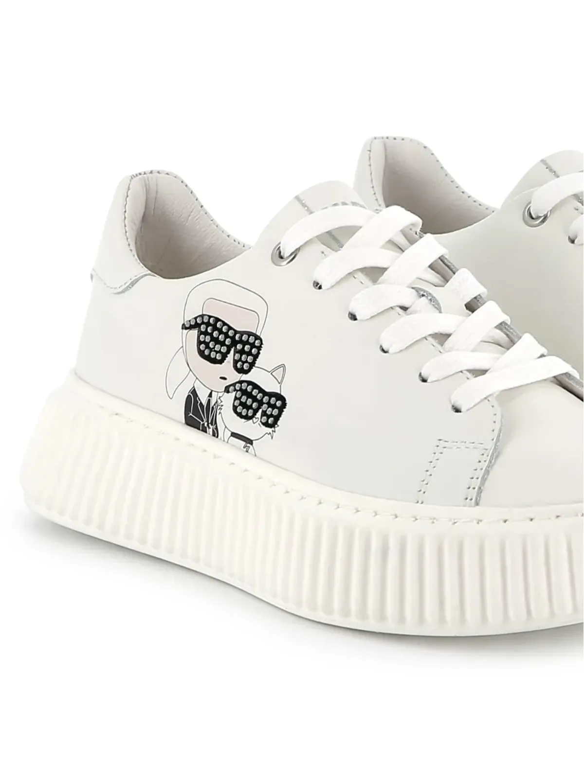 Karl Lagerfeld Kids Ikon Karl & Choupette スニーカー - White - 画像2