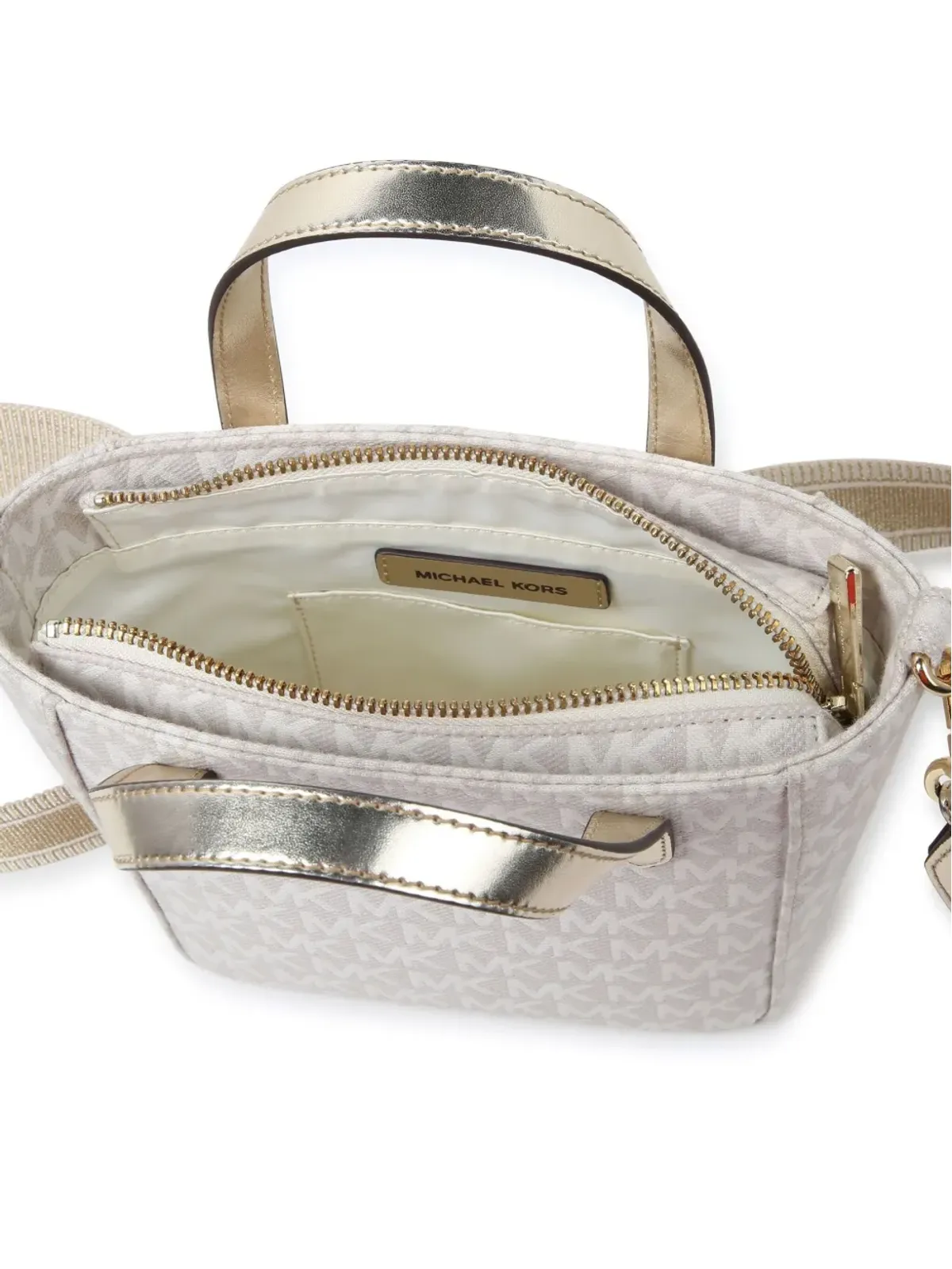 Michael Kors Kids モノグラムジャカード トートバッグ - Neutrals - 画像4