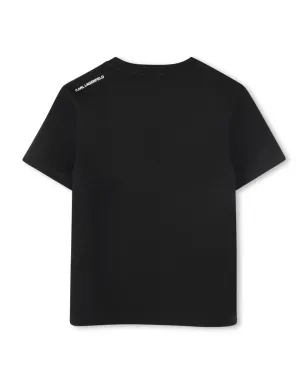 Karl Lagerfeld Kids Ikonik Karl T-shirt - Black - サムネイル2