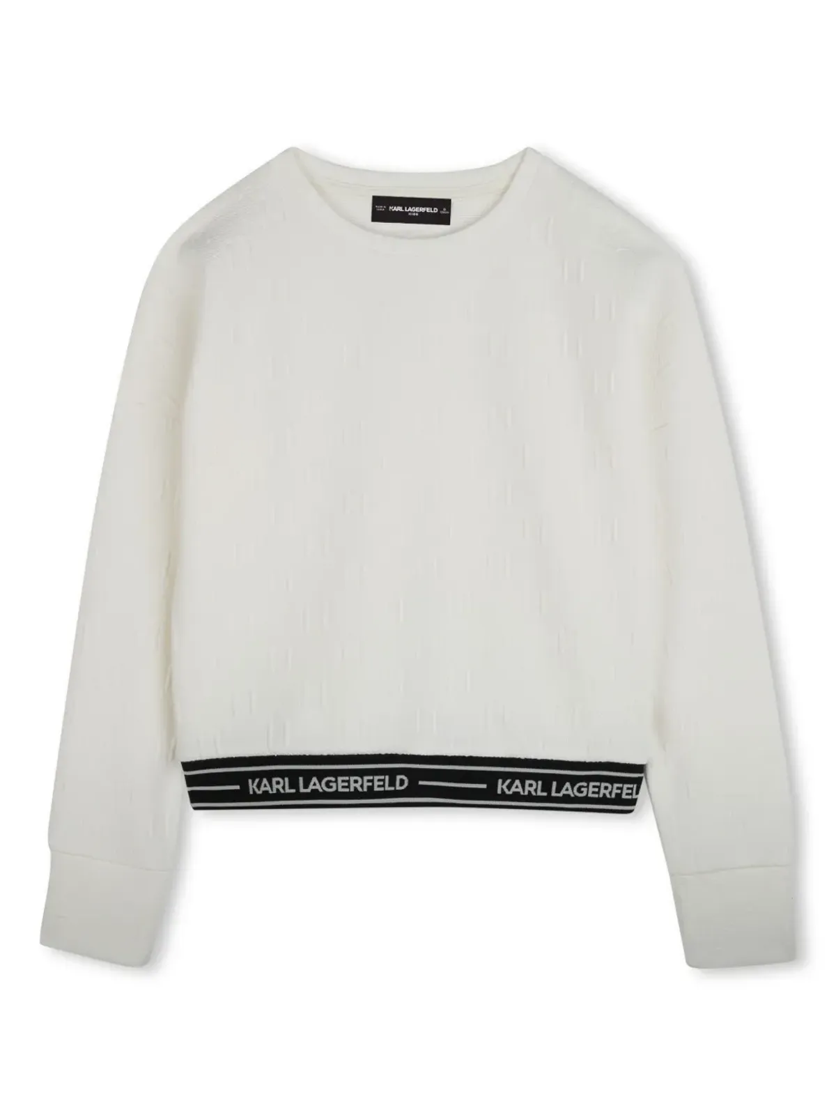 Karl Lagerfeld Kids ロゴ入りウェストバンド スウェットシャツ - 画像1