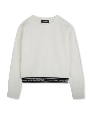 Karl Lagerfeld Kids ロゴ入りウェストバンド スウェットシャツ - サムネイル1