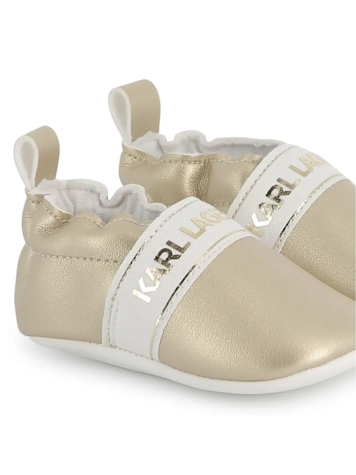 Karl Lagerfeld Kids ロゴプリントスリッパ - 画像2