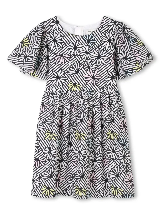 SONIA RYKIEL ENFANT SONIA RYKIEL ENFANT グラフィックプリント ミニドレスの商品画像