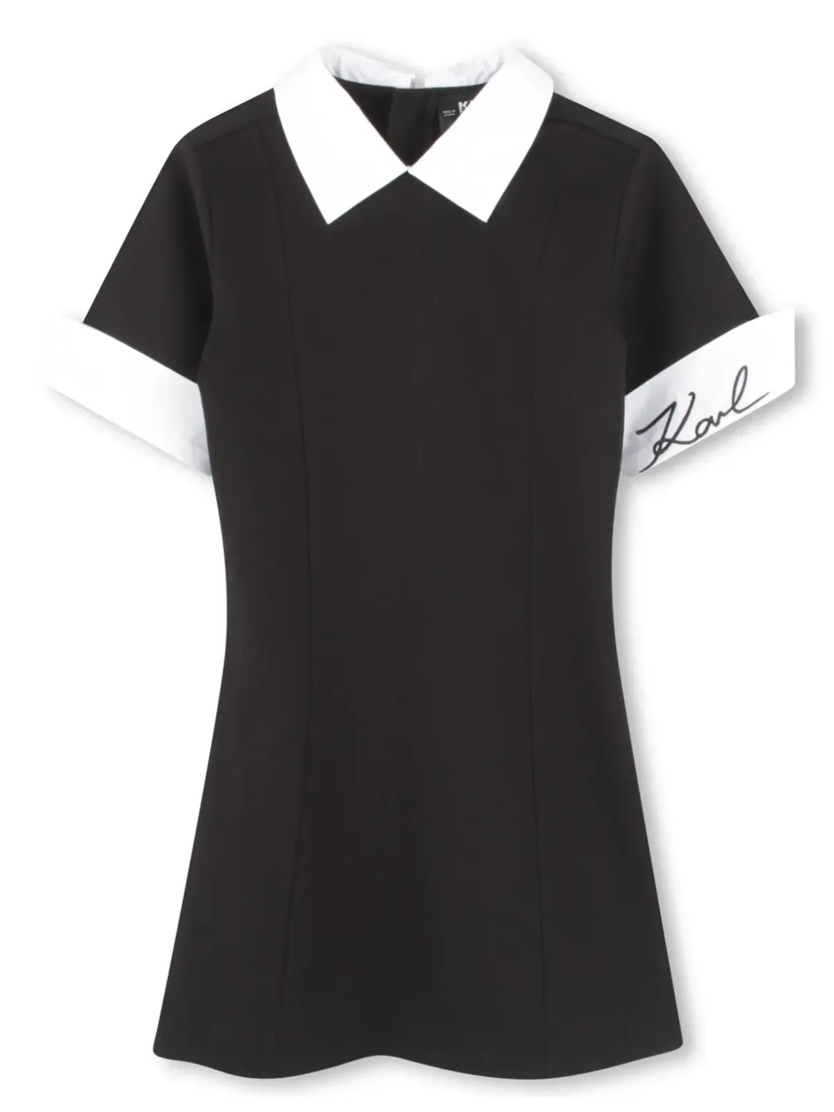 Karl Lagerfeld Kids ロゴ刺繍ドレス - 画像1