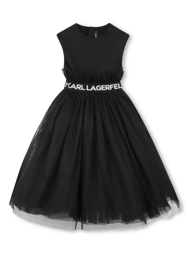 Karl Lagerfeld Kids Karl Lagerfeld Kids ロゴウエストバンドドレスの商品画像