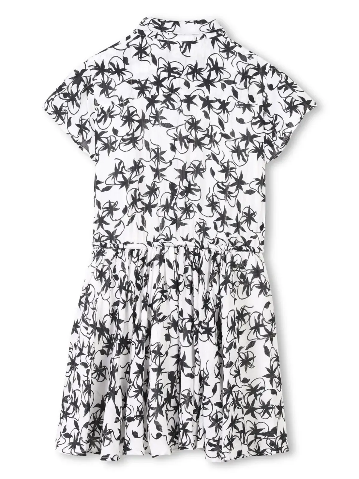 Zadig & Voltaire Kids 葉柄プリントシャツドレス - 画像2