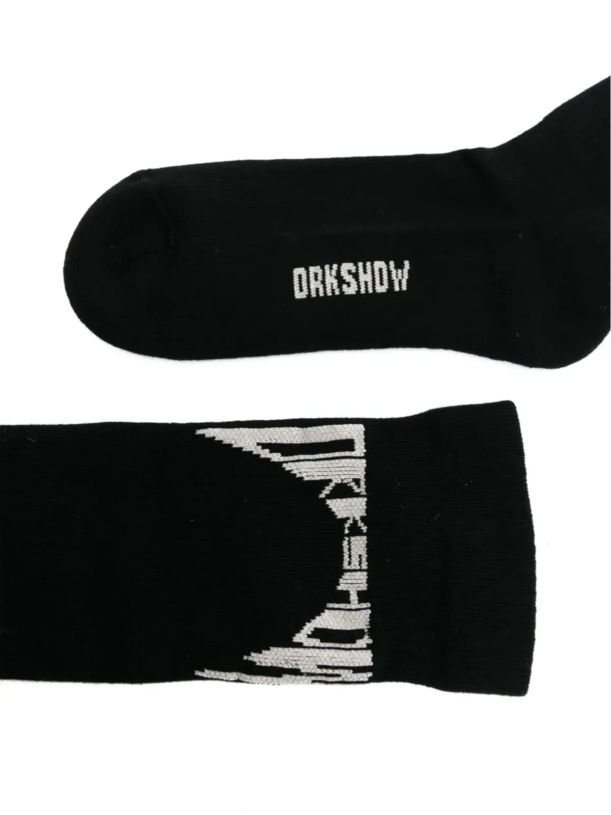 Rick Owens DRKSHDW ロゴ入りインターシャソックス - 画像2