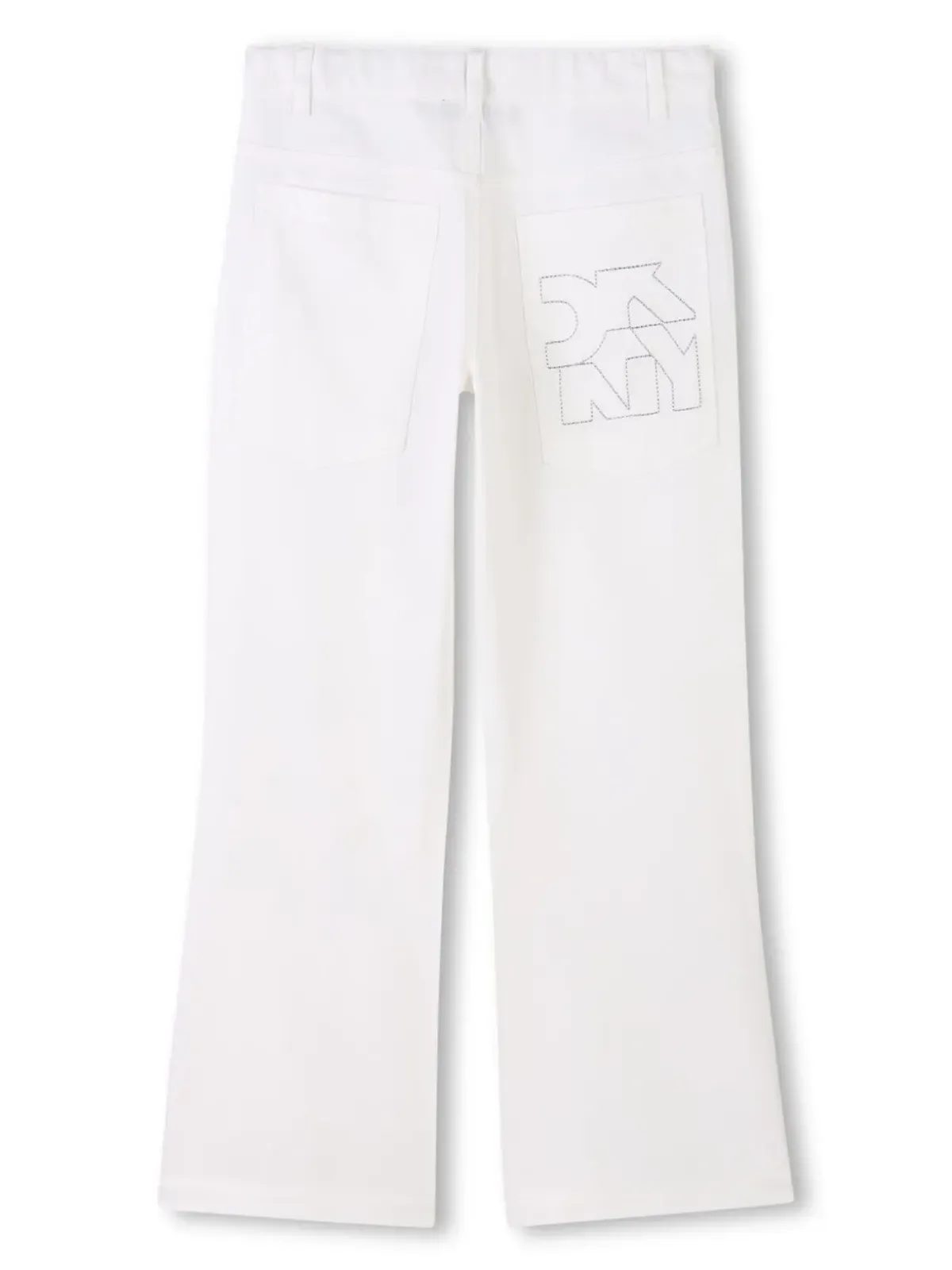 Dkny Kids ロゴ刺繍パンツ（ホワイト） - 画像2