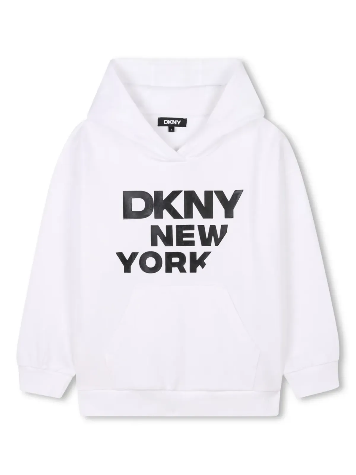 Dkny Kids logo-print hoodie - White - 画像1