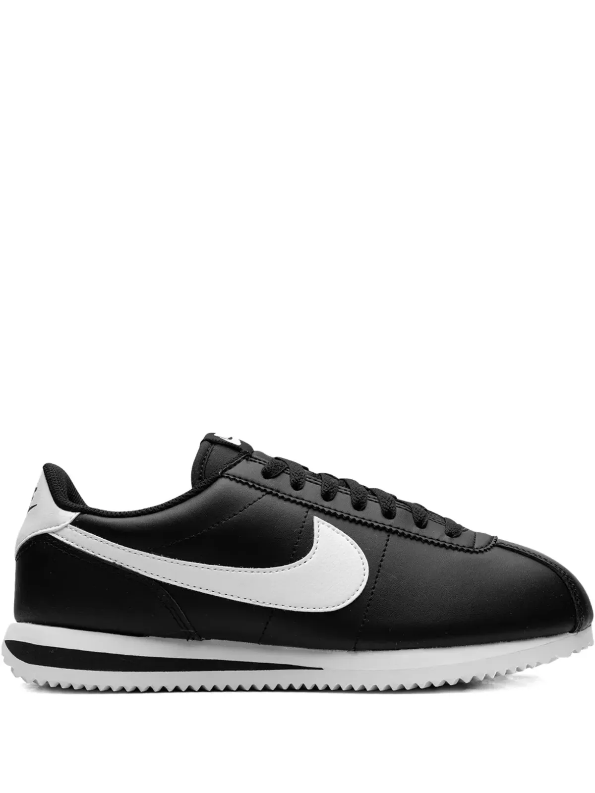 Nike コルテス レザー ブラック/ホワイト スニーカー - 画像1