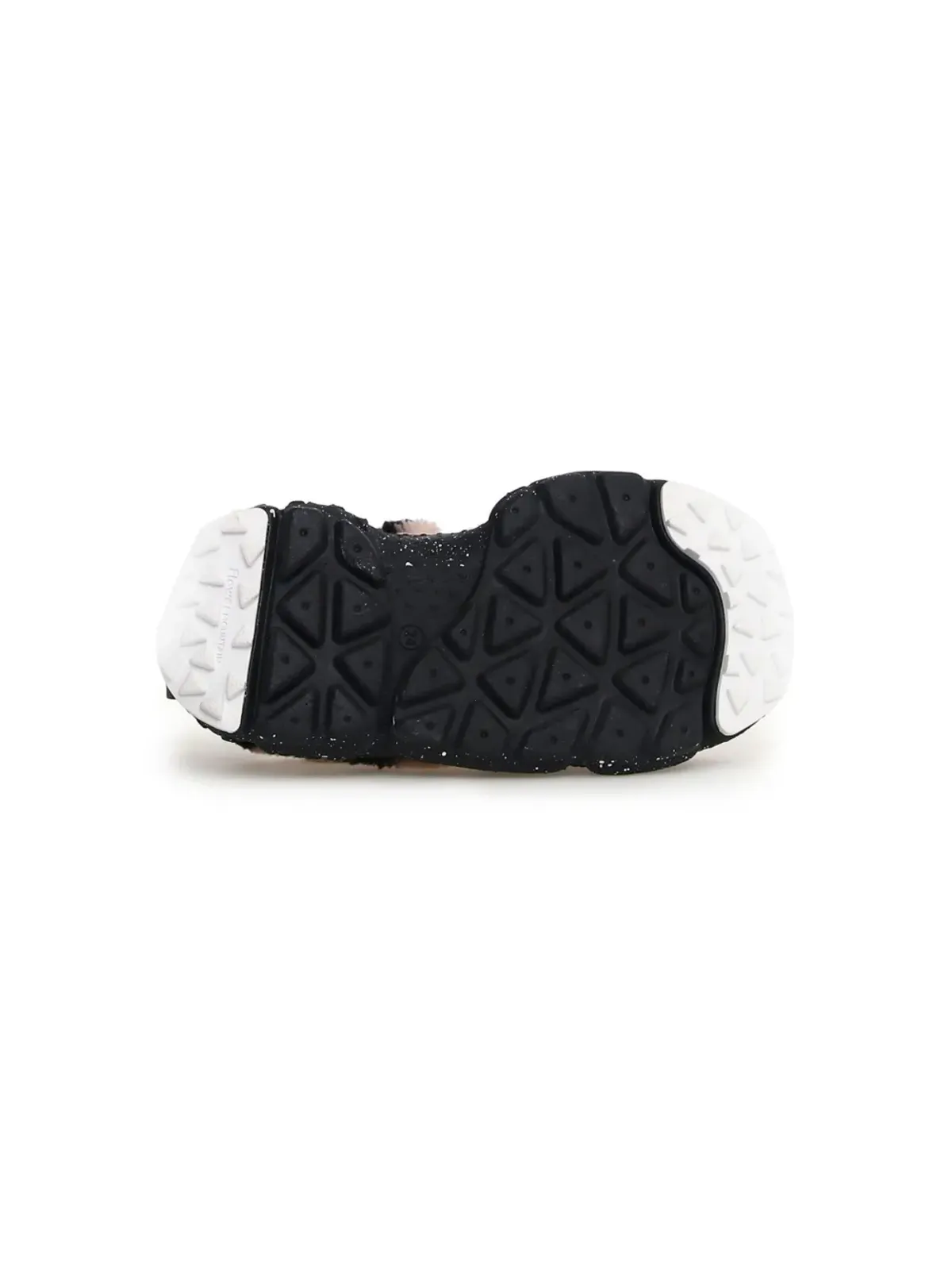 FLOWER MOUNTAIN KIDS ファー・パネルスニーカー ブラウン - 画像4
