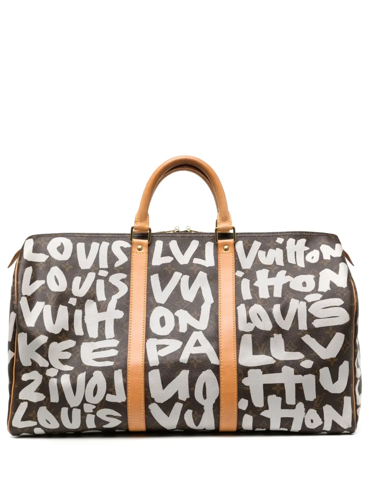 Louis Vuitton ビンテージ 2001 Stephen Sprouse Graffiti Keepall 50 バッグ - ブラウン - 画像1