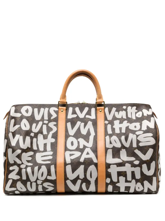 Louis Vuitton Pre-Owned Louis Vuitton ビンテージ 2001 Stephen Sprouse Graffiti Keepall 50 バッグ - ブラウンの商品画像
