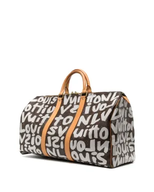 Louis Vuitton ビンテージ 2001 Stephen Sprouse Graffiti Keepall 50 バッグ - ブラウン - サムネイル2