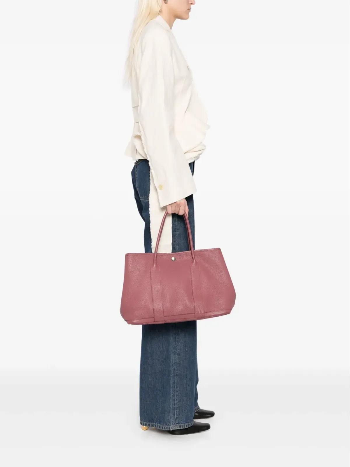 Hermès ビンテージ ガーデンパーティー トートバッグ - ピンク - 画像2