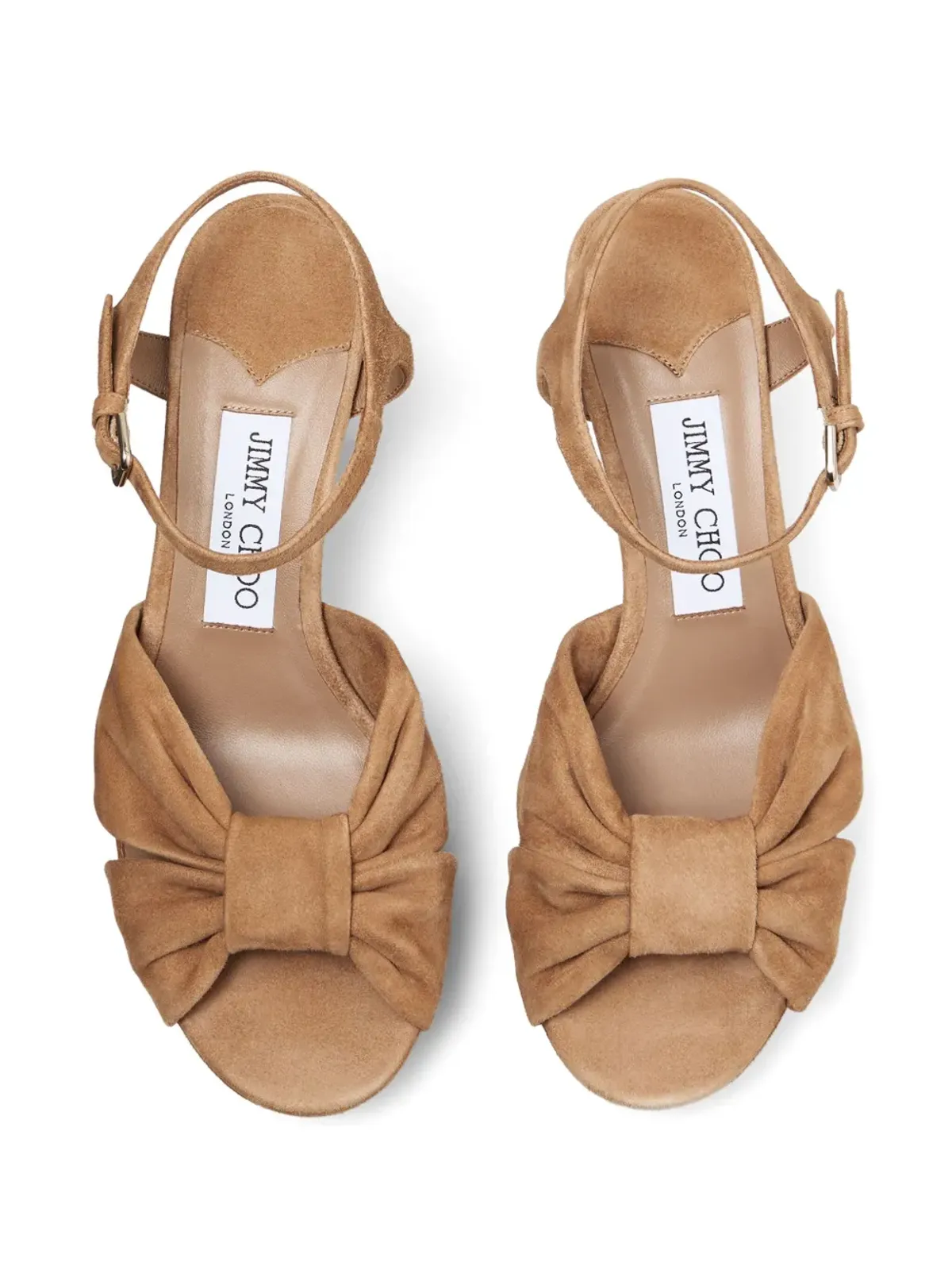 Jimmy Choo 80mm ヘロワイス サンダル - ブラウン - 画像4