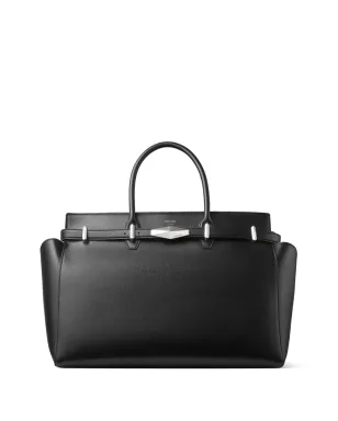 Jimmy Choo ミディアム ダイヤモンドベルテッド トートバッグ ブラック - サムネイル1