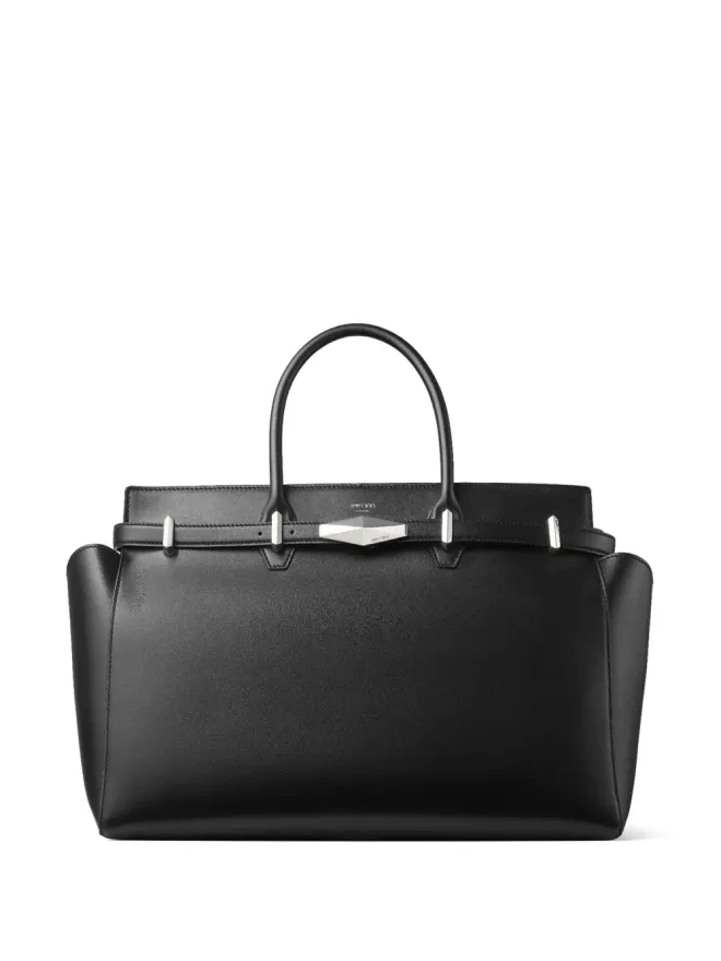 Jimmy Choo Jimmy Choo ミディアム ダイヤモンドベルテッド トートバッグ ブラックの商品画像