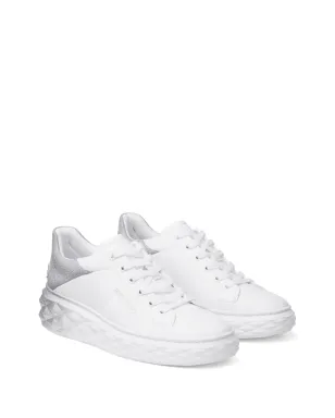 Jimmy Choo ダイヤモンドマキシ レザー ローカットスニーカー - ホワイト - サムネイル2