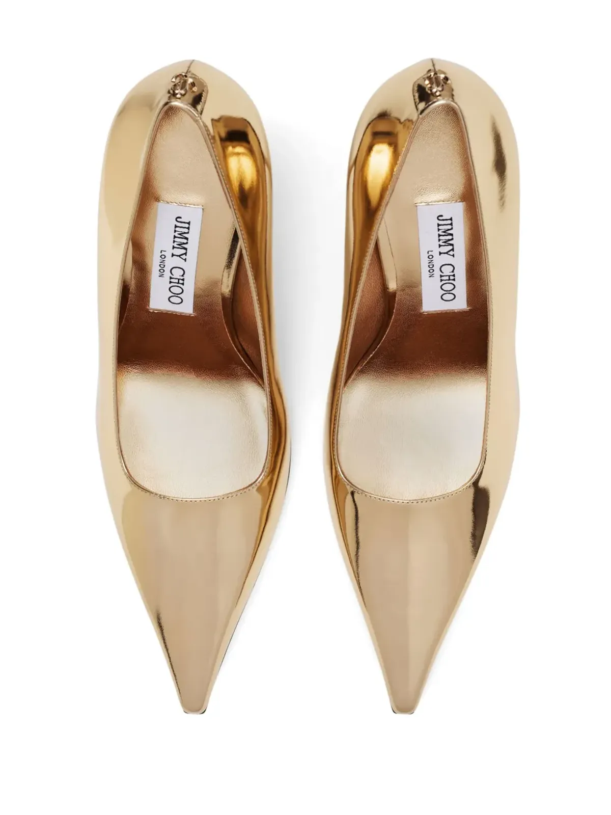 Jimmy Choo 95 Ixiaパンプス - ゴールド - 画像4