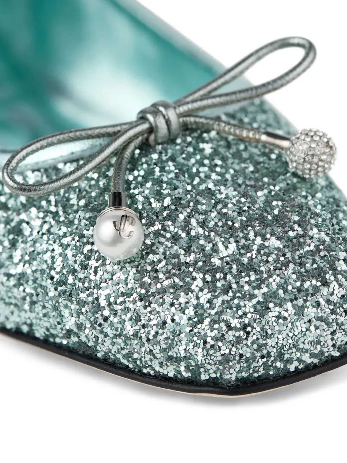 Jimmy Choo Elme バレエフラット グリーン - 画像5