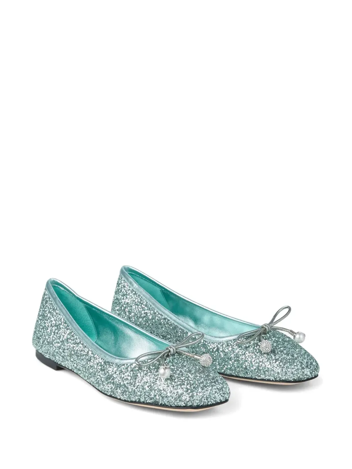 Jimmy Choo Elme バレエフラット グリーン - 画像2