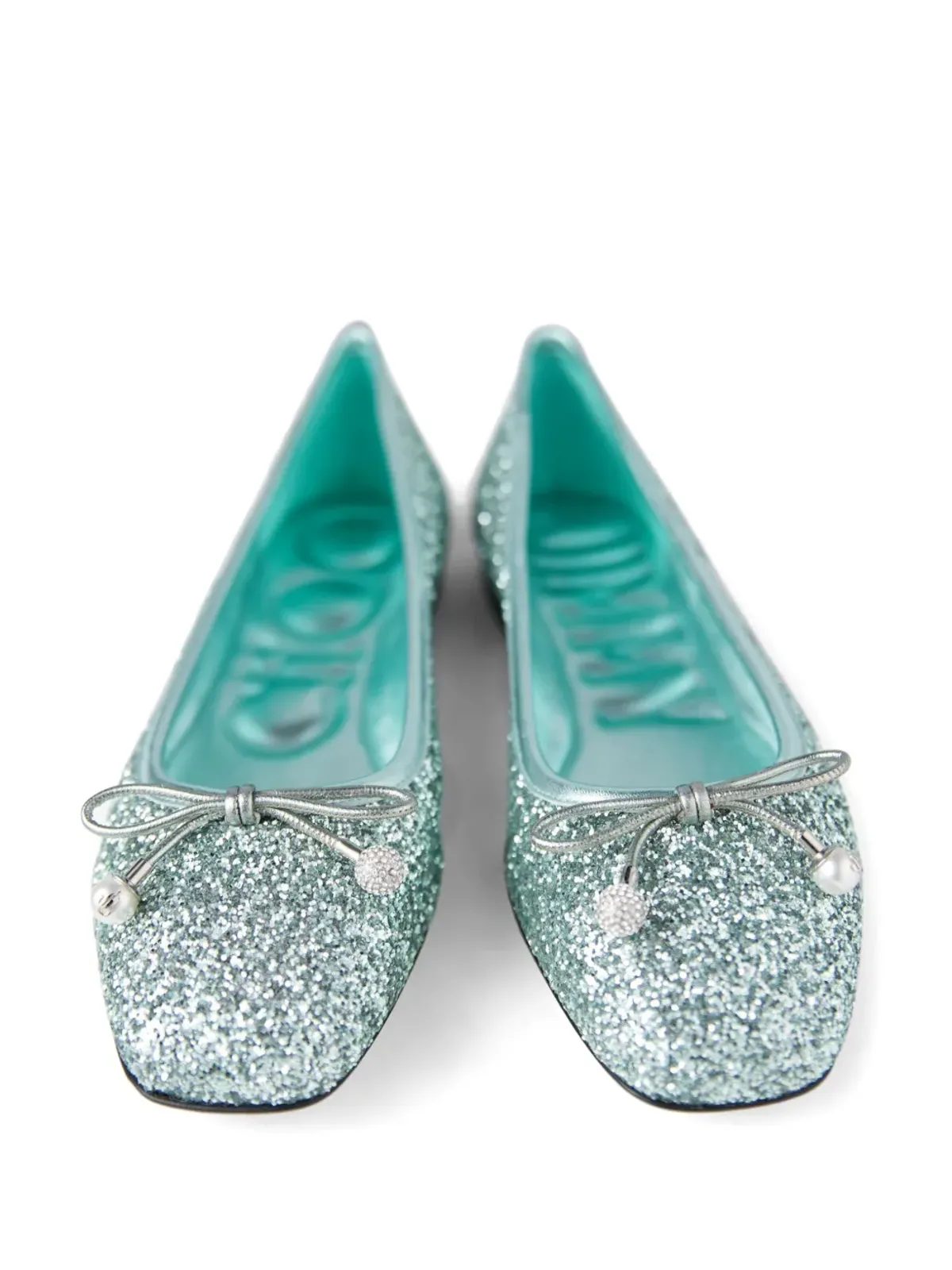 Jimmy Choo Elme バレエフラット グリーン - 画像4