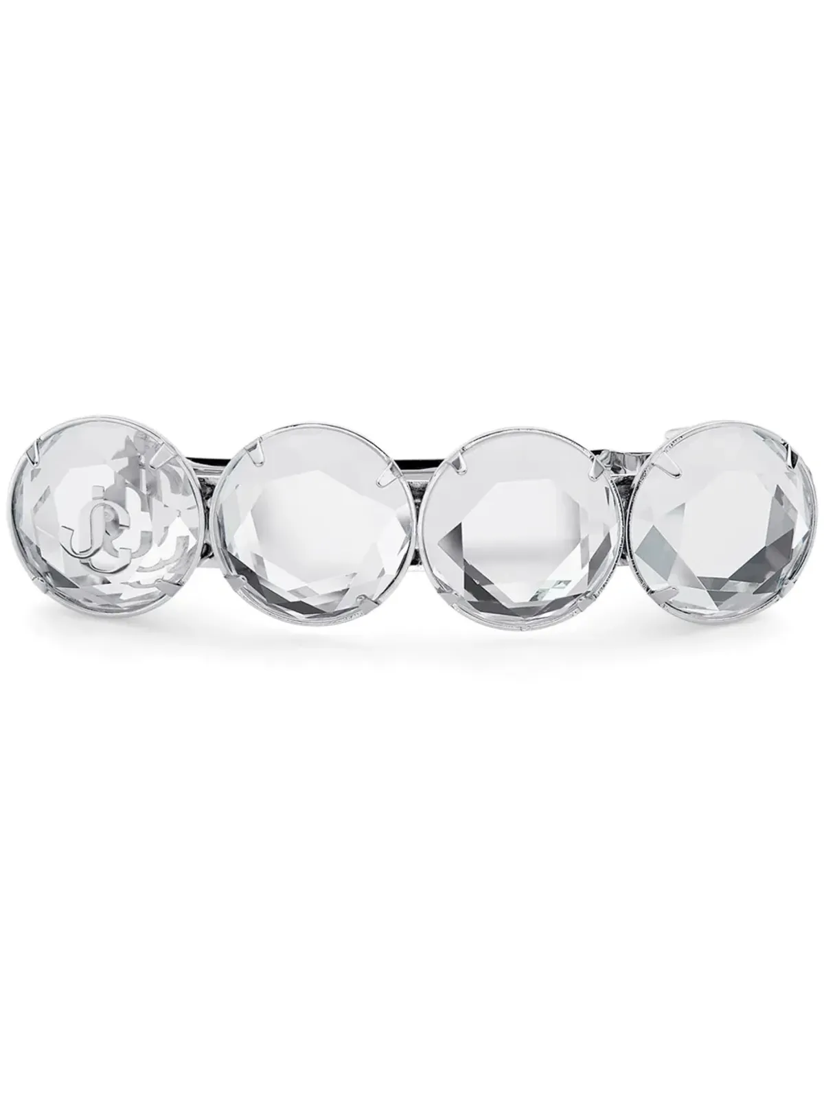 Jimmy Choo クリスタルをあしらったヘアクリップ - シルバー - 画像1