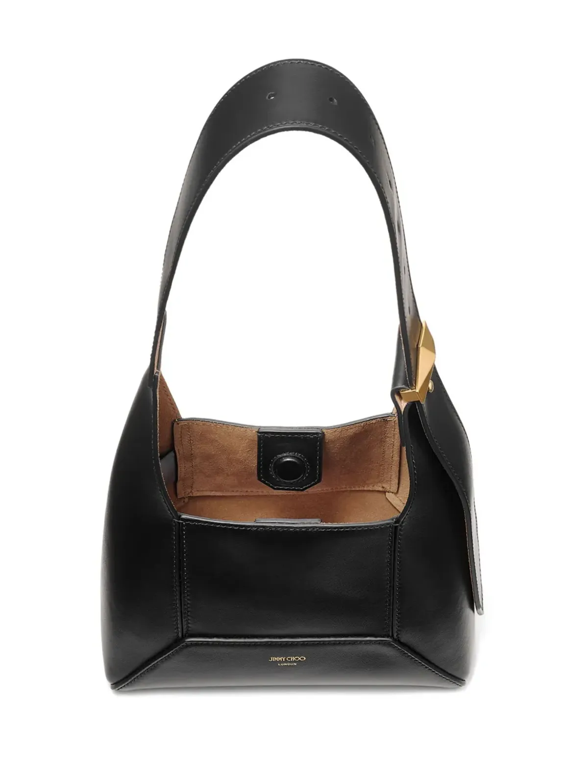 Jimmy Choo 小型ダイヤモンドショルダーバッグ ブラック - 画像5