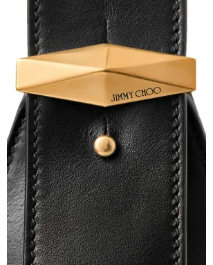 Jimmy Choo 小型ダイヤモンドショルダーバッグ ブラック - サムネイル4