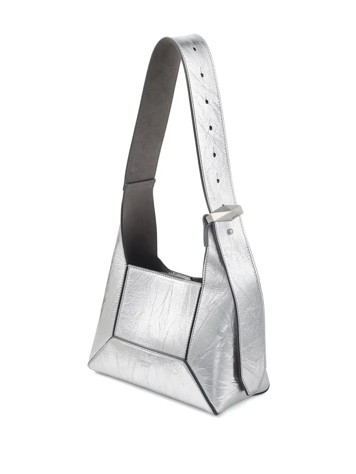 Jimmy Choo ミニ ダイヤモンド ショルダーバッグ - シルバー - 画像3