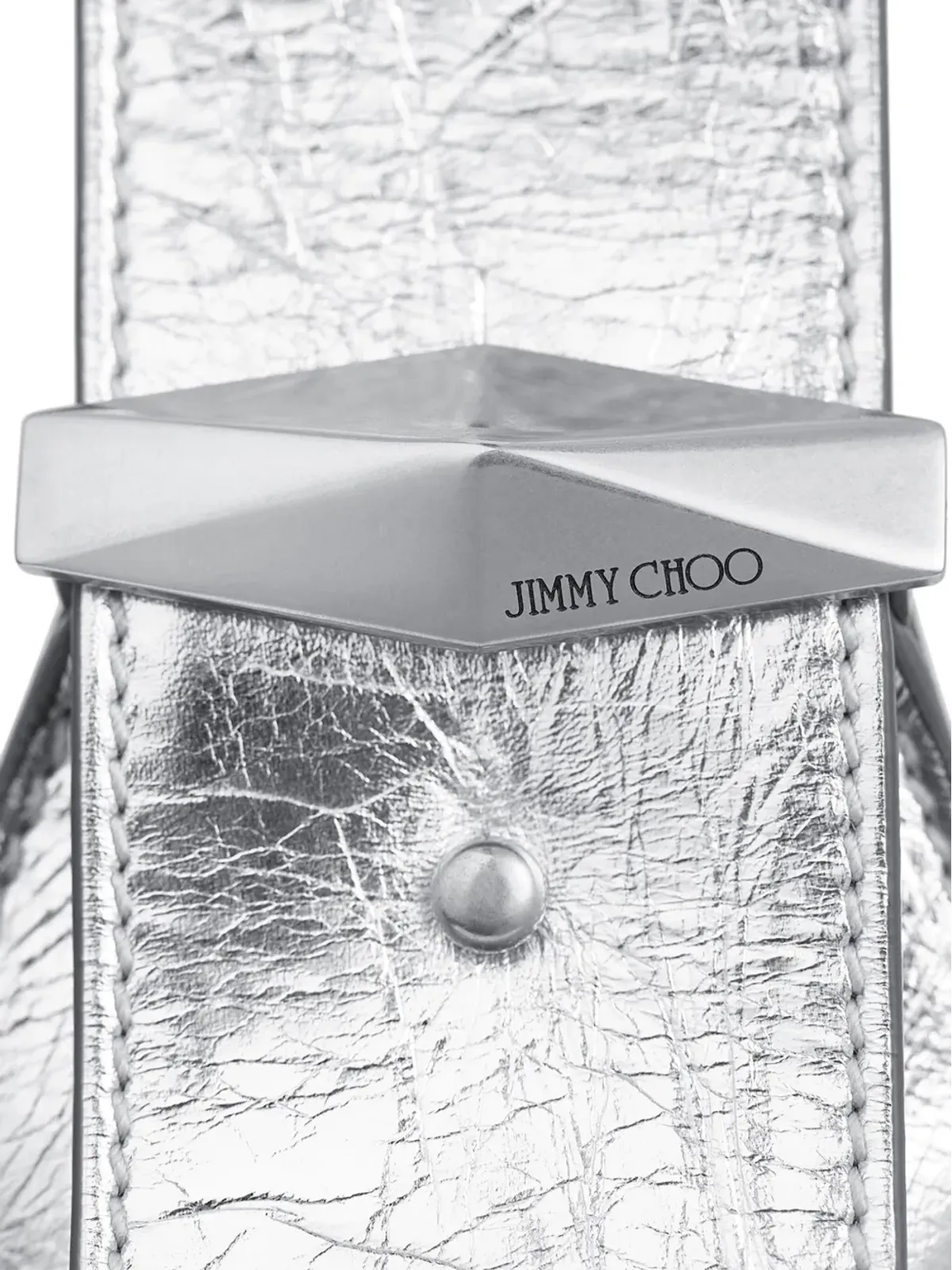 Jimmy Choo ミニ ダイヤモンド ショルダーバッグ - シルバー - 画像4