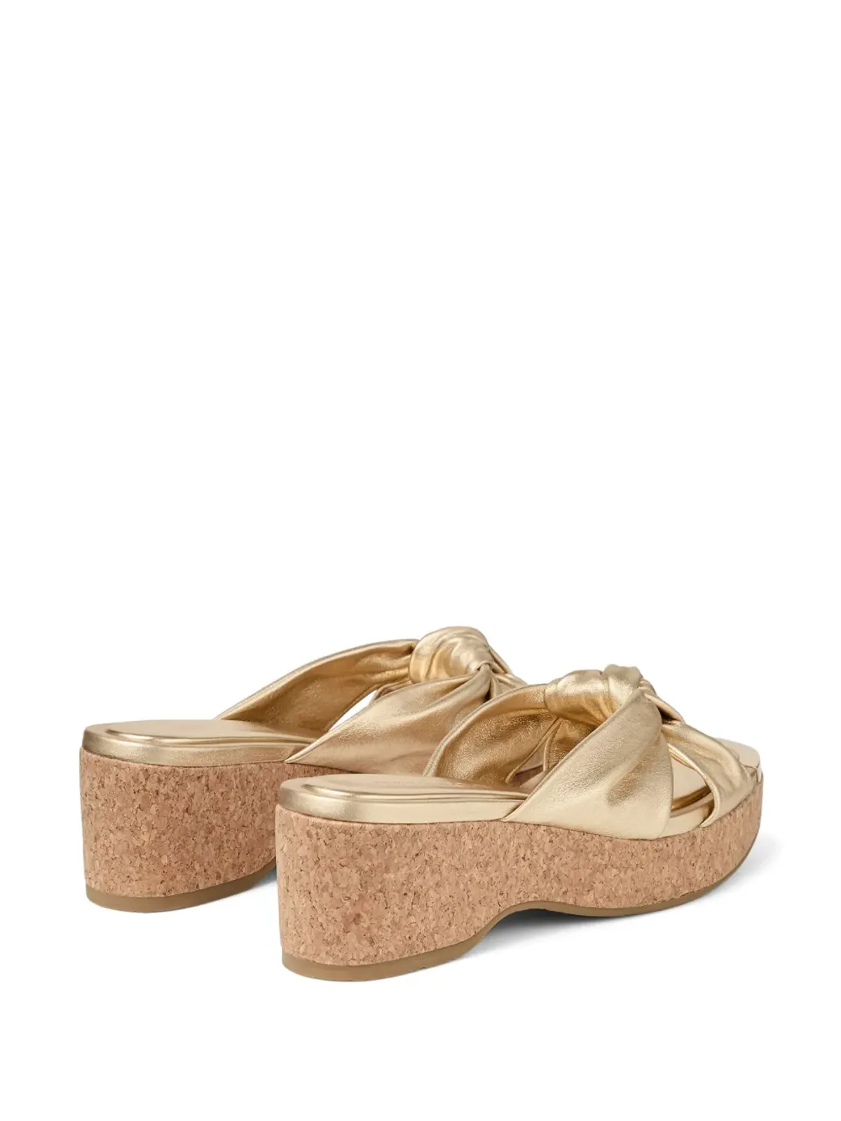 Jimmy Choo アベニュー ミュール 50mm ゴールド - 画像3