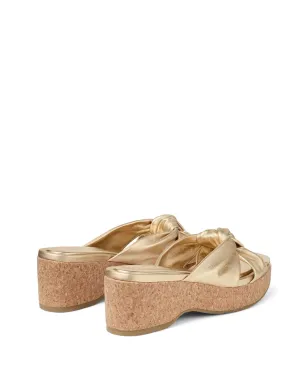Jimmy Choo アベニュー ミュール 50mm ゴールド - サムネイル3