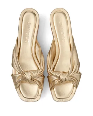 Jimmy Choo アベニュー ミュール 50mm ゴールド - サムネイル4