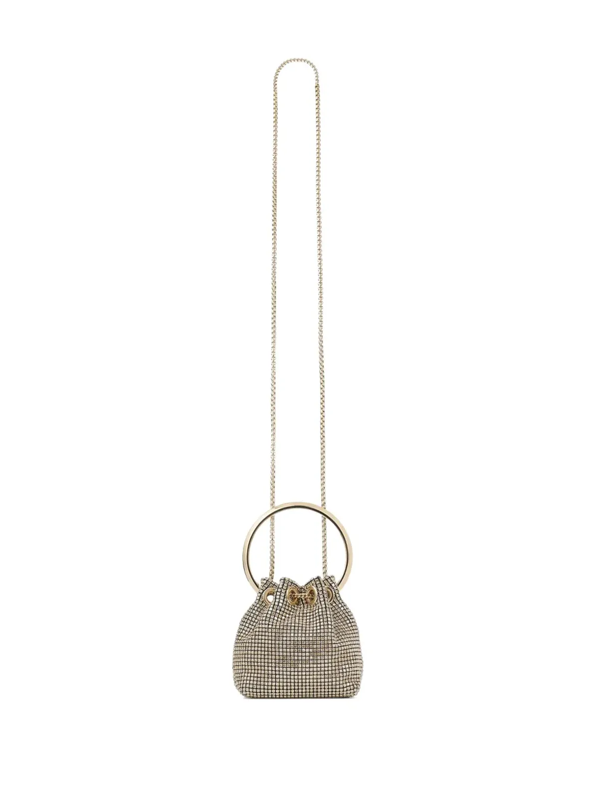 Jimmy Choo マイクロ Bon Bon バケットバッグ - ゴールド - 画像3